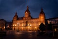 The stunning Plaza Maria Pita in La CoruÃ±a, Galicia, Spain