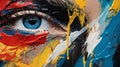 Abstract Eye Art: Mind-bending Murals With Painted Eyepatch