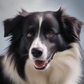 A stunning portrait of a border collie, its eyes filled with intelligence and energy1