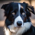 A stunning portrait of a border collie, its eyes filled with intelligence and energy2