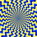 Experience the hypnotic, radiant, and mind-bending digital illusion pattern design graphic art. Royalty Free Stock Photo