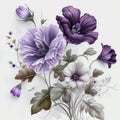 Beautiful AI-generated Purple Flowers in High Quality