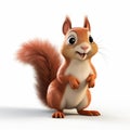 Stunning Realistic Pixar-style Squirrel In 8k Ultra Hd Resolution