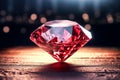 A stunning red ruby gemstone, radiating with intense color and brilliance Royalty Free Stock Photo