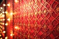 Stunning Red Wall Background Abstract Geometric Patterns Bokeh and Texture for Modern Design Inspiration Royalty Free Stock Photo