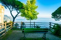 Stunning relaxation place with bench, Villa Rufolo, Ravello