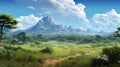 Stunning Hyper-realistic Mountain Scene: A Masterpiece Of Congo Art And Xbox 360 Graphics