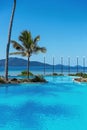 Stunning Resort Swimming Pool On A Tropical Island