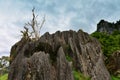 Stunning rock formations, the filming location of `The Hobbit, an Unexpected Journey`, in New Zealand Royalty Free Stock Photo