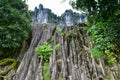 Stunning rock formations, the filming location of `The Hobbit, an Unexpected Journey`, in New Zealand Royalty Free Stock Photo