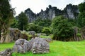 Stunning rock formations at Mangaotaki Valley, filming location of `The Hobbit, an Unexpected Journey` Royalty Free Stock Photo