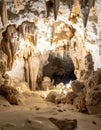 Stunning Rock Formations in an Underground Cavern Royalty Free Stock Photo
