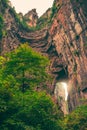 Stunning rocky arch fissure in Wulong National Park