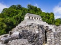 Stunning ruins of Palenque archaeological site and its well-preserved Temple of Inscriptions, Chiapas, Mexico Royalty Free Stock Photo