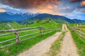 Stunning rural landscape near Bran,Transylvania,Romania,Europe Royalty Free Stock Photo