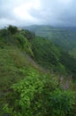 Stunning Sajjangad mountain scenic Royalty Free Stock Photo