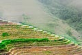 Stunning scenery of Chinese rice terrace near Guilin Royalty Free Stock Photo