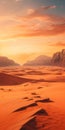 Stunning Sci-fi Desert Landscape: A Mesmerizing Blend Of Sand, Sages, And Red Rock