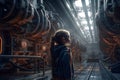 Stunning sci-fi photography captures child\'s awe at epic space statio