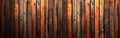 Seamless Brown Wooden Acoustic Panels Wall Texture - Long Wood Background Banner Panorama Royalty Free Stock Photo