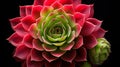 stunning Sempervivum plant in full blossom