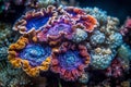 Vibrant Corals in Shallow Waters Royalty Free Stock Photo