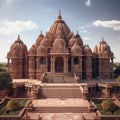 A stunning shot of the Swaminarayan Akshardham, a magnificent mandir in Gujarat, India