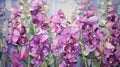 Stunning Snapdragon Art: Charles Rennie Mackintosh Style Impasto Painting