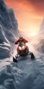 Stunning Snowmobile Canyon Photography: Capturing The Frozen Beauty