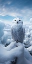 Stunning Snowy Owl Frozen Underwater - Hd Photo Wallpaper