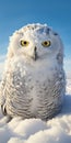 Stunning Snowy Owl: Hyper-realistic 8k Uhd Savanna Photography