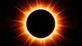 Stunning solar eclipse in the night sky Royalty Free Stock Photo