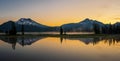 Stunning Sparks Lake at Sunrise in Oregon Royalty Free Stock Photo