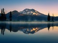 Stunning Sparks Lake at Sunrise in Oregon Royalty Free Stock Photo