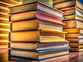 Stunning SpiralBound Bookshelf Display A Study in Architectural Book Stacking Royalty Free Stock Photo