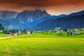 Stunning spring landscape with high mountains,Gosau,Austria,Europe Royalty Free Stock Photo