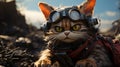 Stunning Steampunk Cat Artwork With Unreal Engine 5 And Vray Tracing