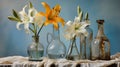 Hyperrealistic Lensbaby Composer Pro Ii Vases With Flowers