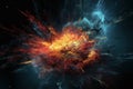 Cosmic Phenomenon: Supernova Explosion or Massive Asteroid Impact, Generative AI