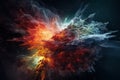 Cosmic Phenomenon: Supernova Explosion or Massive Asteroid Impact, Generative AI