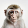 Stunning Studio Portrait Of Monkey With Big Eyes