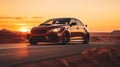 Stunning Subaru Wrx With Purple Gizmo: Sunset Drive In Ary Scheffer Style