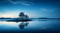 Ethereal Trees: A Magical Wonderland In The Blue Hour