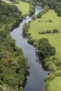 Stunning Summer landscape of view from Symonds Yat over River Wye in English and Welsh countryside Royalty Free Stock Photo