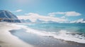 Arctic Oasis: Stunning 3d Render Of A Malibu Beach In Winter