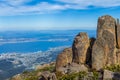 Stunning summit of Mount Wellington overlooking Hobart Royalty Free Stock Photo