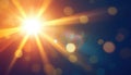 Stunning Sunlight With Lens Flare Effect Royalty Free Stock Photo
