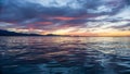 Stunning Sunrise below stearns Wharf Royalty Free Stock Photo