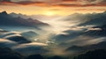 Stunning Sunrise: Captivating Ultra High-res Photography Of A Majestic Mountain Landscape Royalty Free Stock Photo