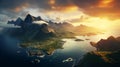 Stunning Sunrise Photography Of Majestic Archipelago Royalty Free Stock Photo